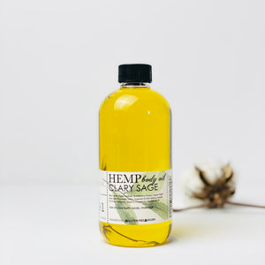 Hemp Bath & Body Oil Clary Sage